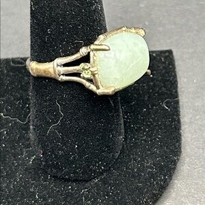 Unique Green Stone Ring